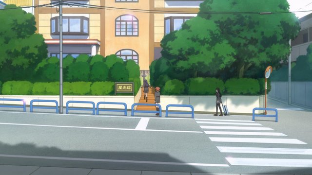 In front of Sunflaire bakery